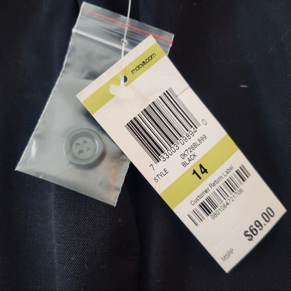NWT black dress pants/trousers by INC / Macy’s - Picture 8 of 11